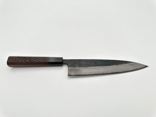 HATSUKOKORO KUMOKAGE GYUTO AOGAMI #2 KURO-UCHI DAMASCUS 210MM (8.3") - OCTAGON 