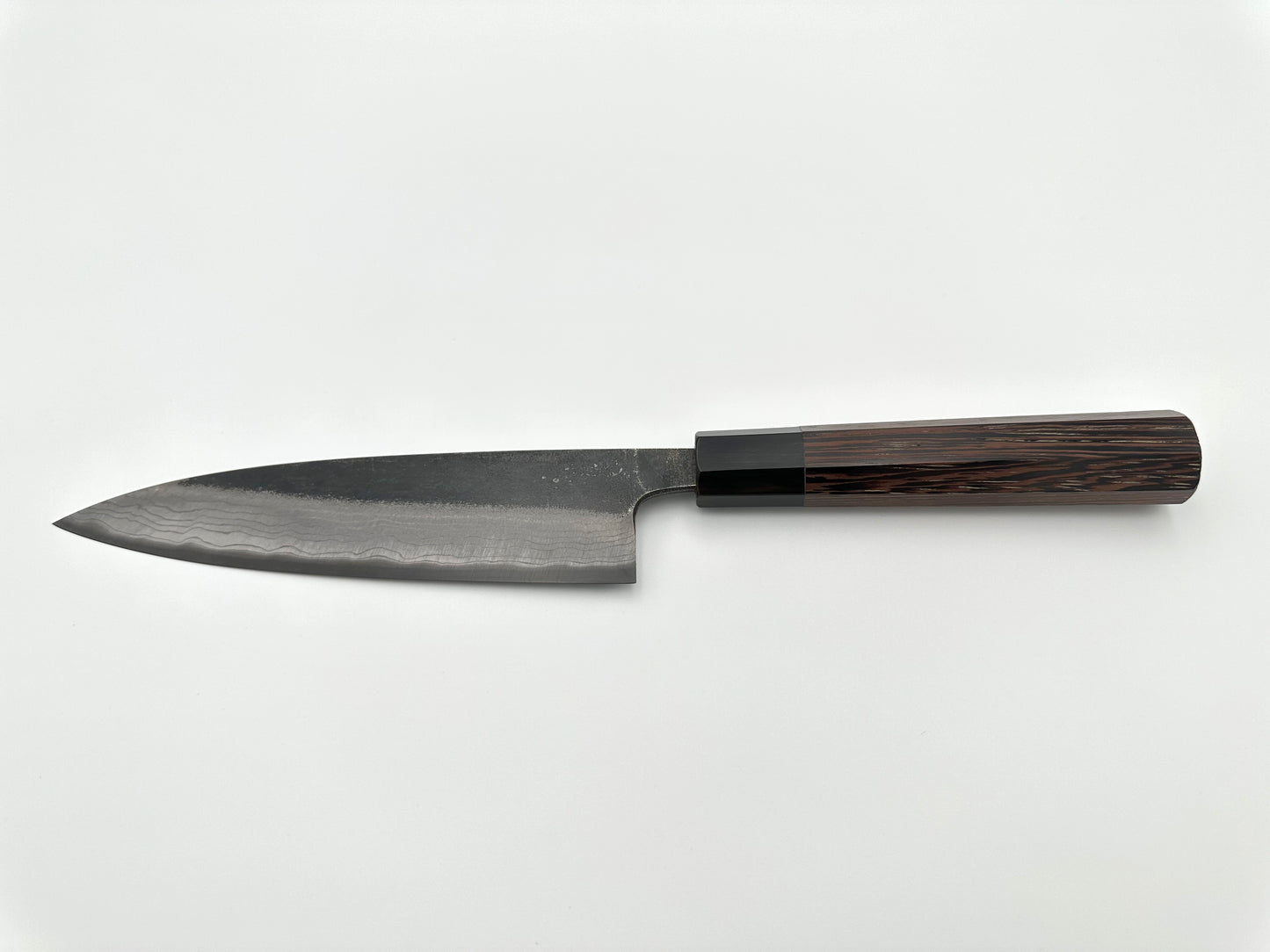 HATSUKOKORO KUMOKAGE PETTY AOGAMI #2 KURO-UCHI DAMASCUS 150MM (5.9") - OCTAGON