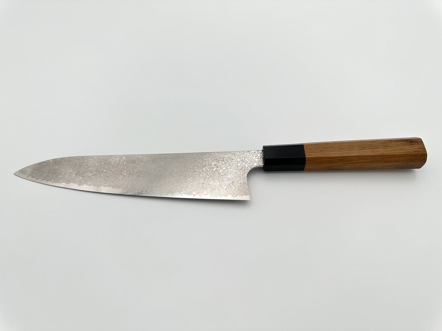 HATSUKOKORO GYUTO SILVER STEEL #3 DAMASCUS 210MM (8.3") - OCTAGON