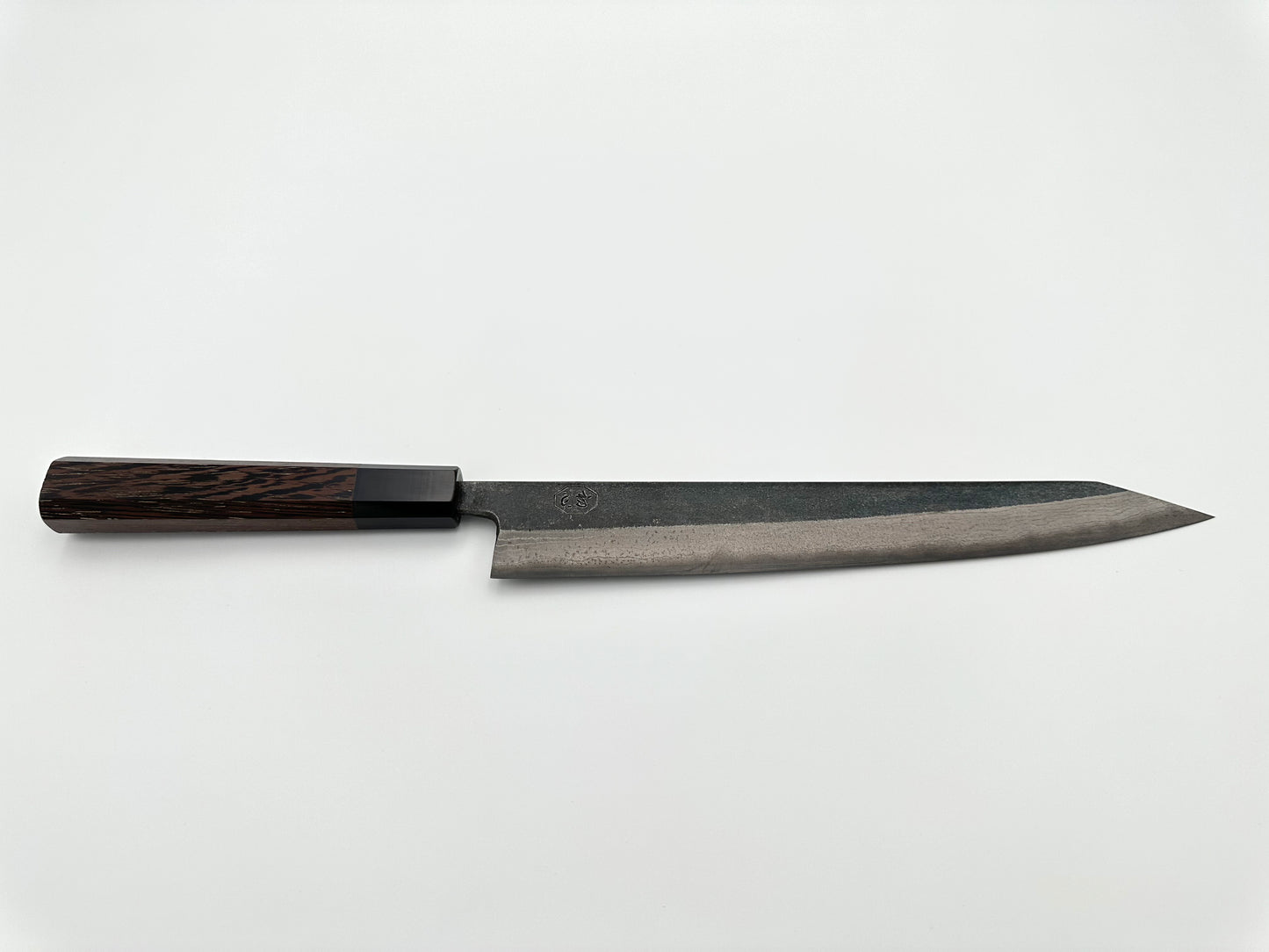 HATSUKOKORO KUMOKAGE KIRI-SUJIHIKI AOGAMI #2 KURO-UCHI DAMASCUS 250MM (9.8") 