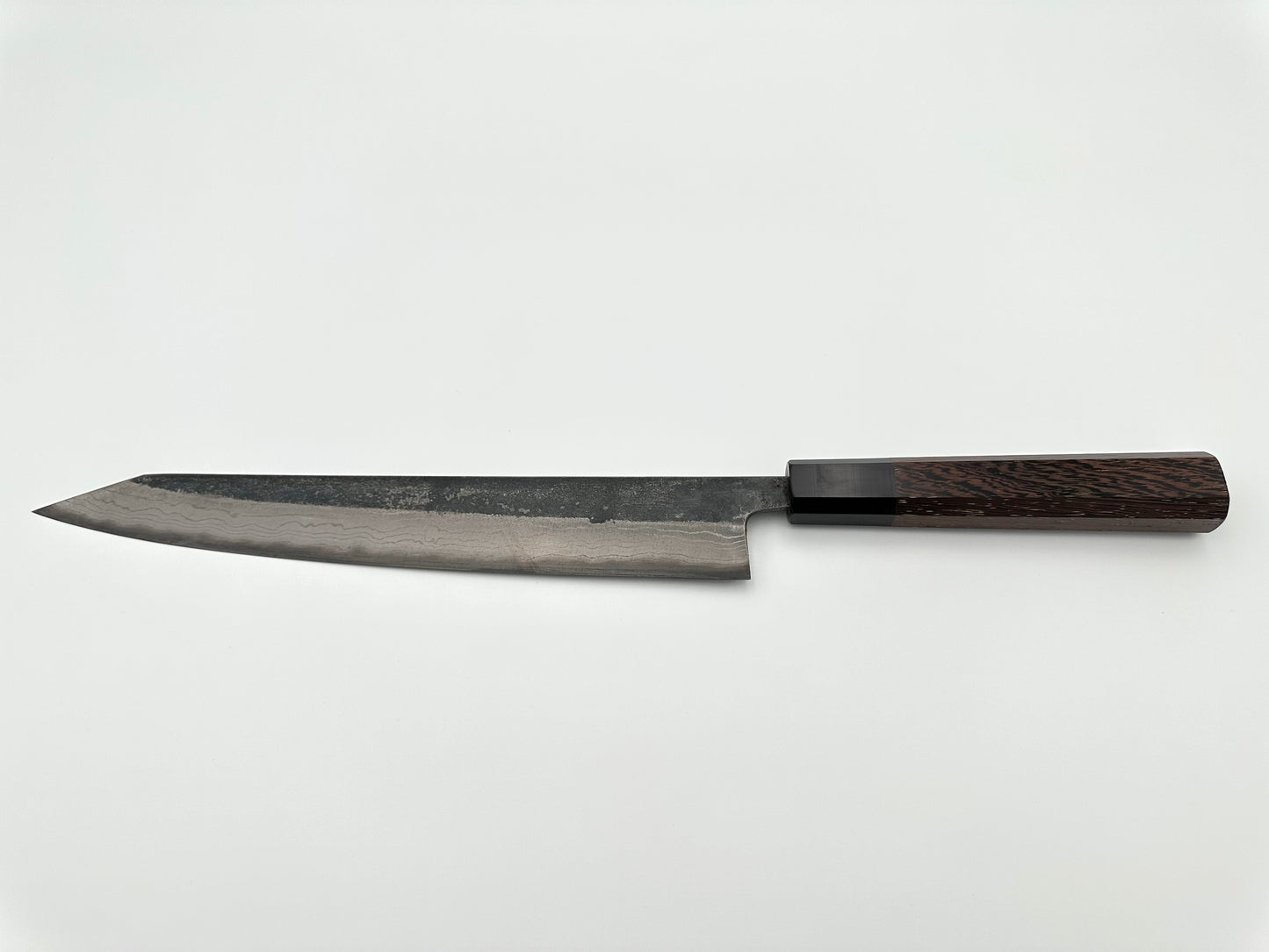 HATSUKOKORO KUMOKAGE KIRI-SUJIHIKI AOGAMI #2 KURO-UCHI DAMASCUS 250MM (9.8") 